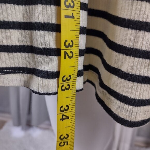 Xhilaration Black & Cream Lightweight Stretchy Striped Tank Top Dress Sz S (NWT) - Picture 6 of 10